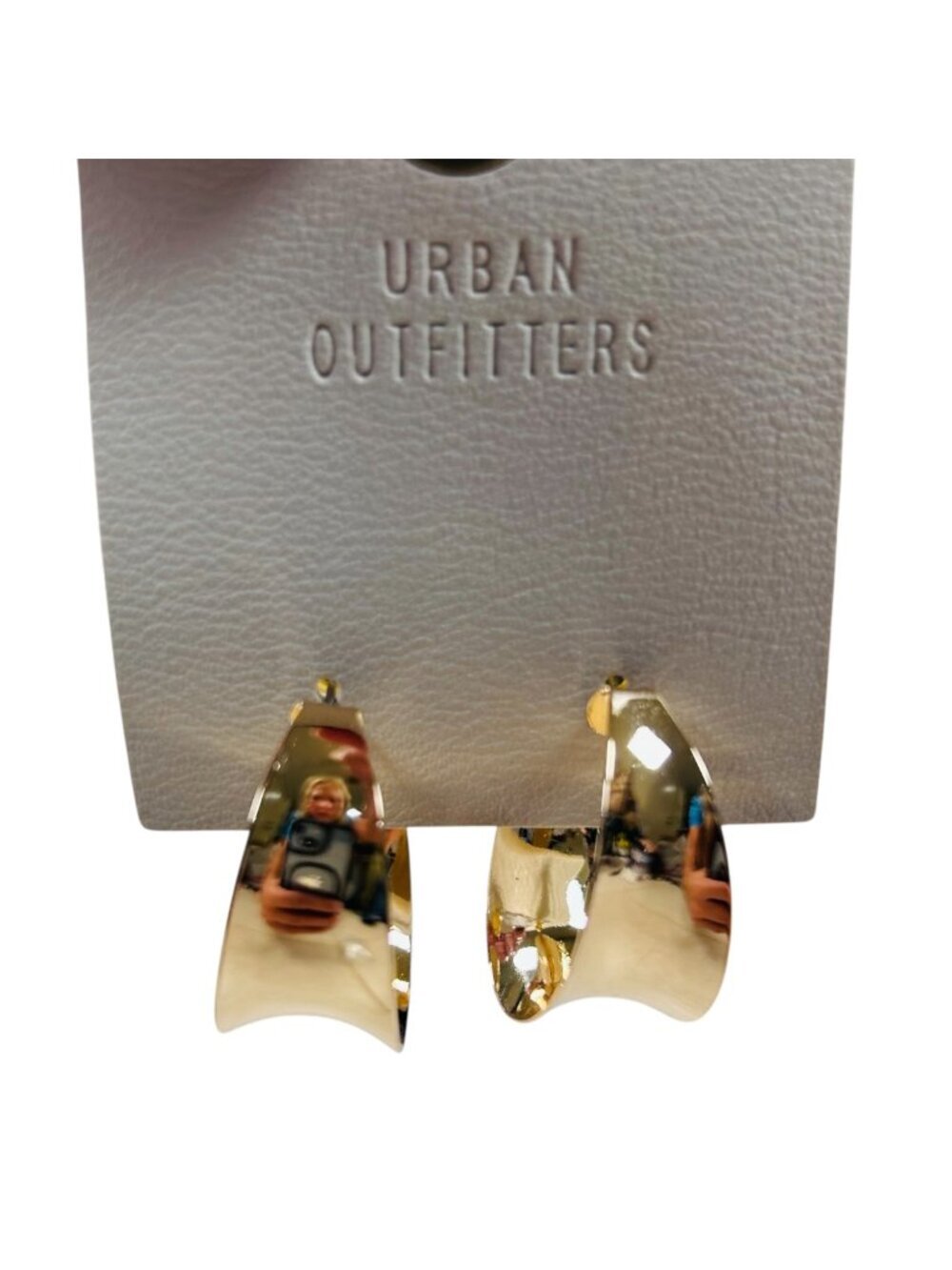 Urban Outfitters Gold Tone Hoop Earrings 1.5” Office
